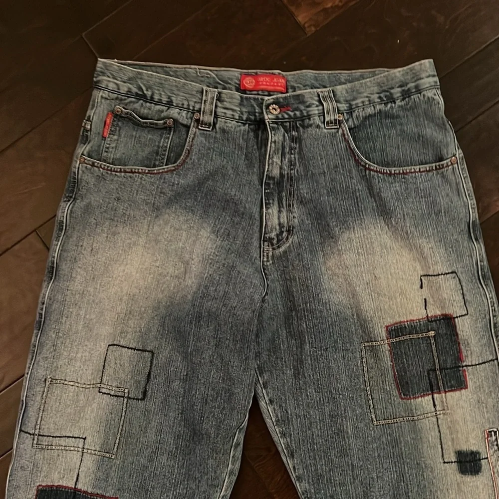 OZOC patchwork baggy jeans 40/33 vintage